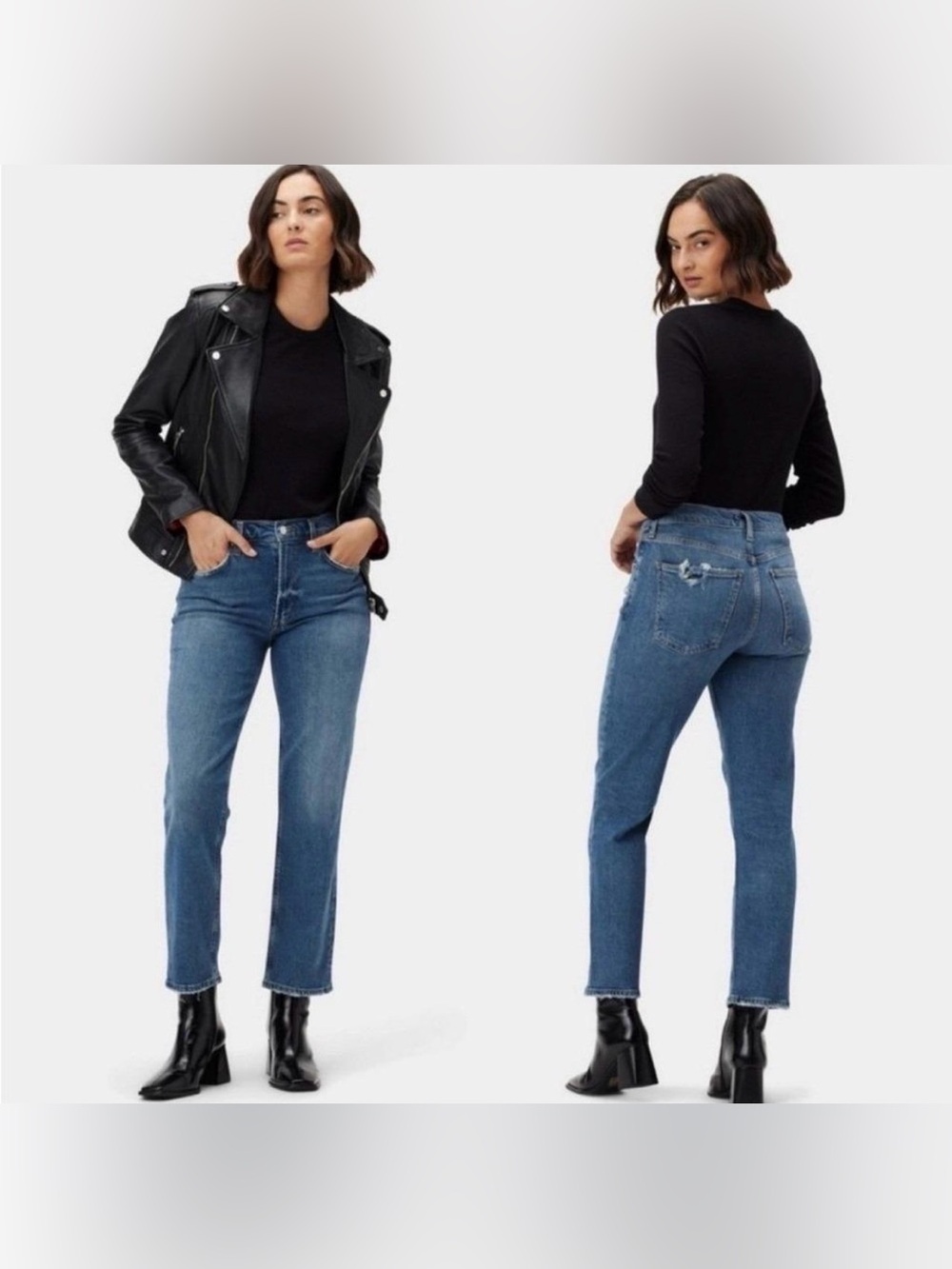 AGOLDE Kye Mid Rise Straight Crop jeans Size 23